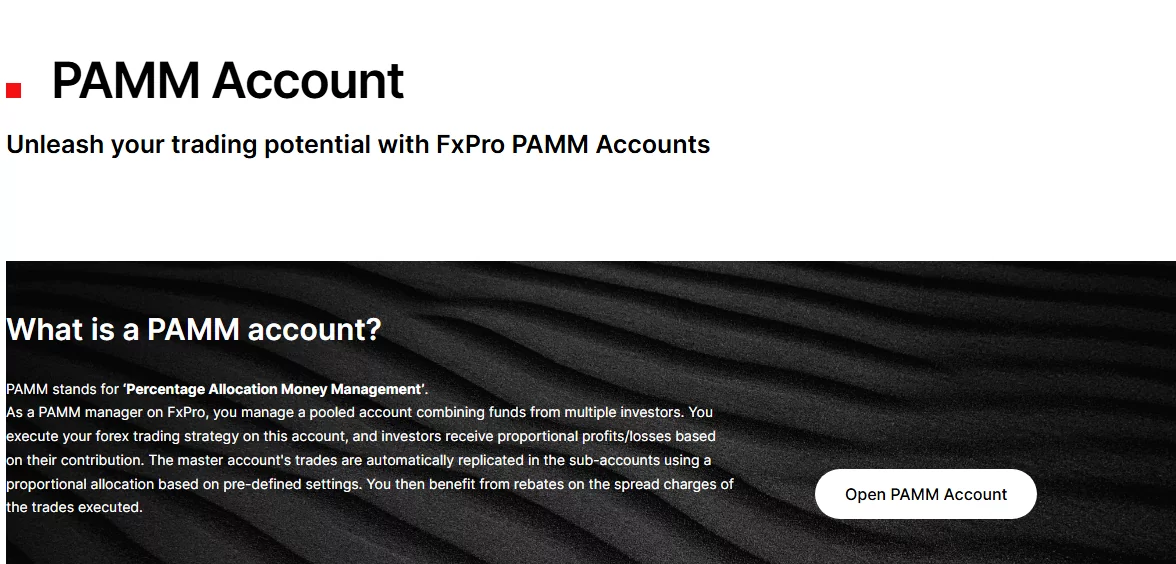 fxpro - PAMM - بروکر اف ایکس پرو