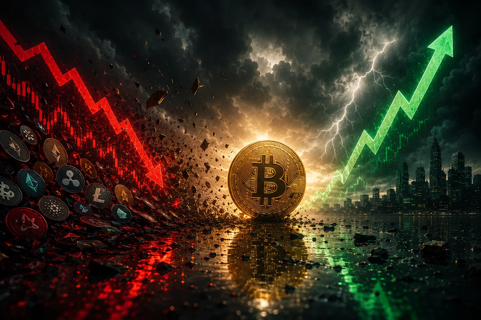 افزایش دامیننس بیتکوین و افت آلتکوینها