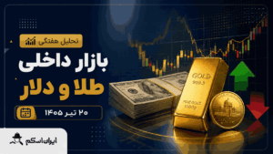 تحلیل هفتگی بازار داخلی طلا و دلار 20 تیر 1405 - ایران اسکم